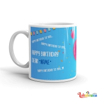 Birthday Song Blue Mug